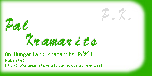 pal kramarits business card